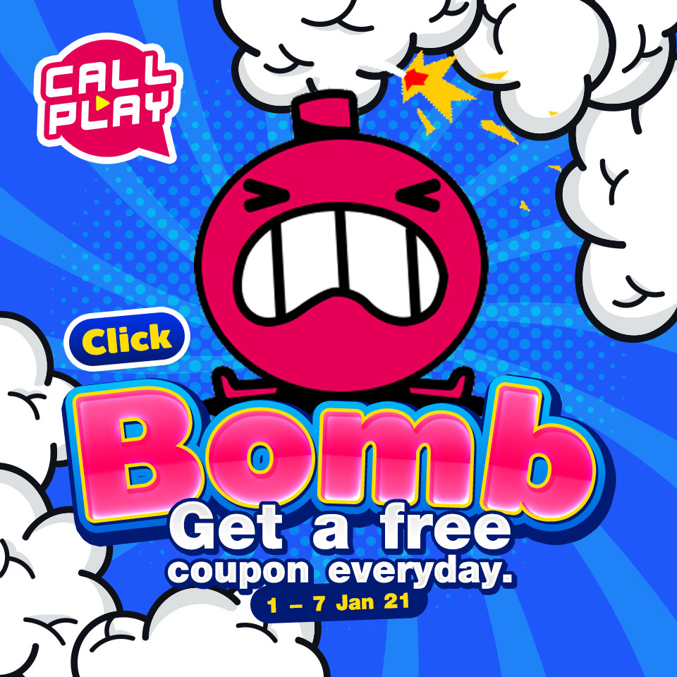 Click Bomb. Get a free coupon everyday.
